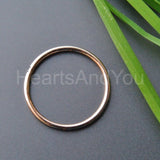 0.05ct Round Cut Moissanite Minimalist Dainty Wedding Band 14K Rose Gold Plated