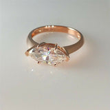 2ct Marquise Cut Diamond Engagement Ring Classic Solitaire 14k Rose Gold Finish