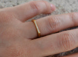 1Ct Round Cut VVS1 Diamond Knuckle Design Engagement Ring 14K Yellow Gold Finish