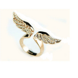 2Ct Round Cut Diamond Angel Wing Cocktail Engagement Ring 14K Yellow Gold Finish