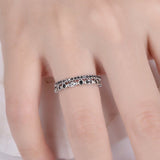 Half Eternity Bridal Set Engagement Ring 1ct Round Diamond 14k White Gold Finish