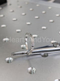 0.3ct Round Black Simulated Diamond Vintage-Inspired Band 14k White Gold Plated