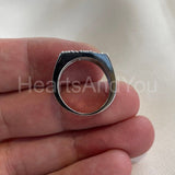 0.5ct Round Cut Moissanite Classic Men's Engagement Ring 14K White Gold Plated