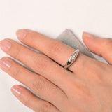 1ct Oval Cut VVS1D Diamond Engagement Ring Solitaire Women 14k White Gold Finish