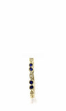 0.3ct Round Cut Simulated Sapphire Minimalist Wedding Band 14k YellowGold Plated