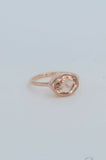 1ct Oval Cut Peach Morganite Bezel Set Solitaire Women Ring 14k Rose Gold Finish