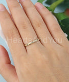0.2ct Round Simulated Black Diamond Milgrain Wedding Band 14k Yellow Gold Plated