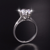 0.75ct Round Cut Diamond Engagement Ring 14k White Gold Finish 6 Prong Solitaire