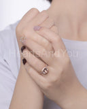 1ct Cushion Cut Simulated Morganite Halo Engagement Ring 14k Rose Gold Plated