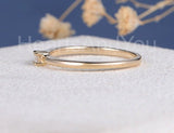 0.5ct Princess Simulated Diamond Solitaire Minimalist Ring 14k YellowGold Plated