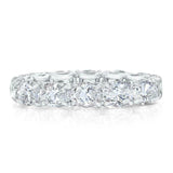 4.7ct Round Cut Diamond Wedding Band 14k White Gold Finish Iced Gatsby Eternity