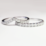 1.5ct Round Cut Diamond Engagement Ring 14k White Gold Finish Wedding Bridal Set