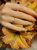 0.4ct Cushion Simulated Diamond Solitaire Engagement Ring 14k Yellow Gold Plated