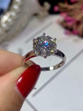 Solitaire Proposal Engagement Ring 1ct Round Cut Diamond 14k White Gold Finish