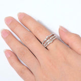 2.3ct Engagement Ring Oval Cut Peach Morganite Split Shank 14k White Gold Finish