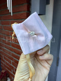 0.5ct Round Cut Moissanite Solitaire Women Engagement Ring 14k YellowGold Plated