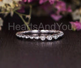 0.5ct Round Cut Moissanite Minimalist Bezel Set Engage Ring 14k WhiteGold Plated