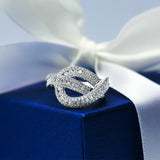 1.3ct Round Cut Diamond Engagement Ring 14k White Gold Finish Unique Cocktail