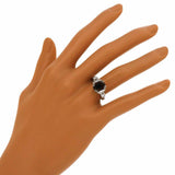 2.9ct Oval Cut Pink Ruby Engagement Ring Diamond Accents 14k White Gold Finish