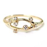 0.4ct Round Cut Moissanite Constellation Engagement Ring 14k Yellow Gold Plated