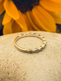 0.7ct Round Cut Diamond Milgrain Half Eternity Wedding Band 14k WhiteGold Finish