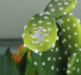 1.6ct Round Cut Diamond Engagement Ring Dual Dolphin Fish 14k Yellow Gold Finish