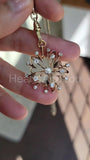 1ct Round Cut Moissanite Floral Stylish Pendant 14k Yellow Gold Plated NO CHAIN