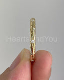 0.1ct Round Cut Moissanite Flush Set Women Wedding Band 14k Yellow Gold Plated