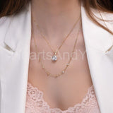 0.5ct Cushion Simulated Diamond Unique Pendant 14k Yellow Gold Plated NO CHAIN