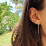 0.5ct Round Cut VVS1D Diamond Palm Tree Stud Earrings 14k Yellow Gold Finish