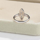 Halo Three Row Accent Engagement Ring 3ct Pear Cut Diamond 14k White Gold Finish