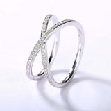 Criss Cross Half Eternity Wedding Band 1ct Round Cut Diamond 14k RoseGold Finish