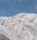 0.3ct Marquise Simulated Diamond Half Eternity Wedding Band 14k Rose Gold Plated