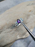 2ct Engagement Ring Oval Cut Amethyst Split Shank Solitaire 14k WhiteGold Finish