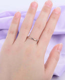 0.4ct Round Cut Blue Sapphire Milgrain Vintage Inspired Band 14k RoseGold Finish
