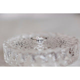 2.7ct Asscher Cut Diamond Baguette Accents Trilogy Ring 14k White Gold Finish