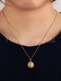 2ct Round Moissanite Basketball Hip Hop Pendant 14k Yellow Gold Plated NO CHAIN