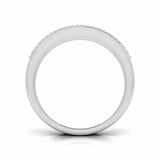 2.5Ct Round Cut Diamond Milgrain Vintage Wedding Ring Band 14K White Gold Finish