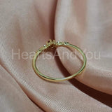 0.5ct Round Cut Simulated Red Garnet Minimalist Ring 14k Yellow Gold Plated