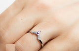 1ct Round Cut Diamond Engagement Ring Curved Bridal Set Band 14k White Gold Over