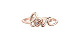 0.1ct Round Cut Moissanite Valentine Love Engagement Ring 14k Rose Gold Plated