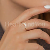 0.3ct Marquise Cut Simulated Diamond Curved Wedding Band 14k Yellow Gold Plated