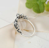 1Ct Round Cut Diamond Princess Tiara Crown Engagement Ring 14K White Gold Finish