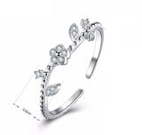 1.2ct Round Cut VVS1 Diamond Engagement Ring 14k WhiteGold Finish Leaf Solitaire