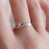 0.2ct Round Cut Moissanite Anniversary Women Wedding Band 14k White Gold Plated
