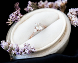 1.6ct Oval Diamond Engagement Ring Trillion Accents Trilogy 14k Yellow Gold Over