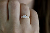 1.6ct Pear Cut VVS1D Diamond Engagement Ring 14k Yellow Gold Finish Crown Tiara