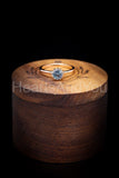 0.5ct Round Cut Simulated Blue Aquamarine Solitaire Ring 14k Rose Gold Plated