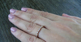 0.28ct Round Cut Diamond Wedding Ring Band 14k Rose Gold Finish Milgrain Vintage