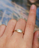 1ct Round Cut Diamond Engagement Ring 14k Yellow Gold Finish Swirl Solitaire